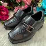 Sapato Social Infantil D Milan Preto Fosco