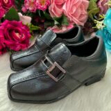 Sapato Social Infantil D Milan Preto Fosco