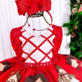 Vestido Infantil Chapeuzinho Vermelho Princesa Belli e Capa