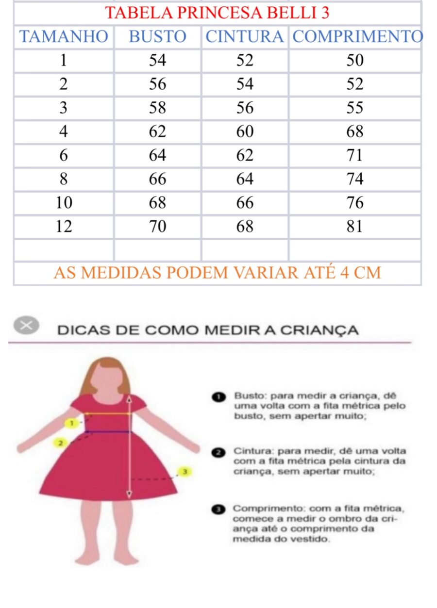 Vestido Infantil Chapeuzinho Vermelho Princesa Belli e Capa