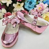 Sapato Infantil Rose Metalizado com Laço