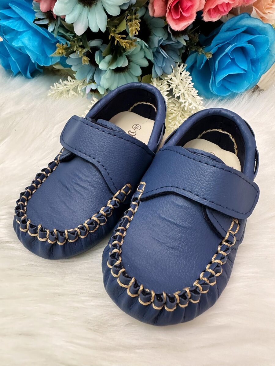 Mocassim Infantil Azul Marinho com Velcro