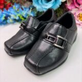 Sapato Social Infantil Menino Preto Fosco com Fivela
