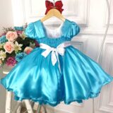 Vestido Infantil Alice no País das Maravilhas Festa
