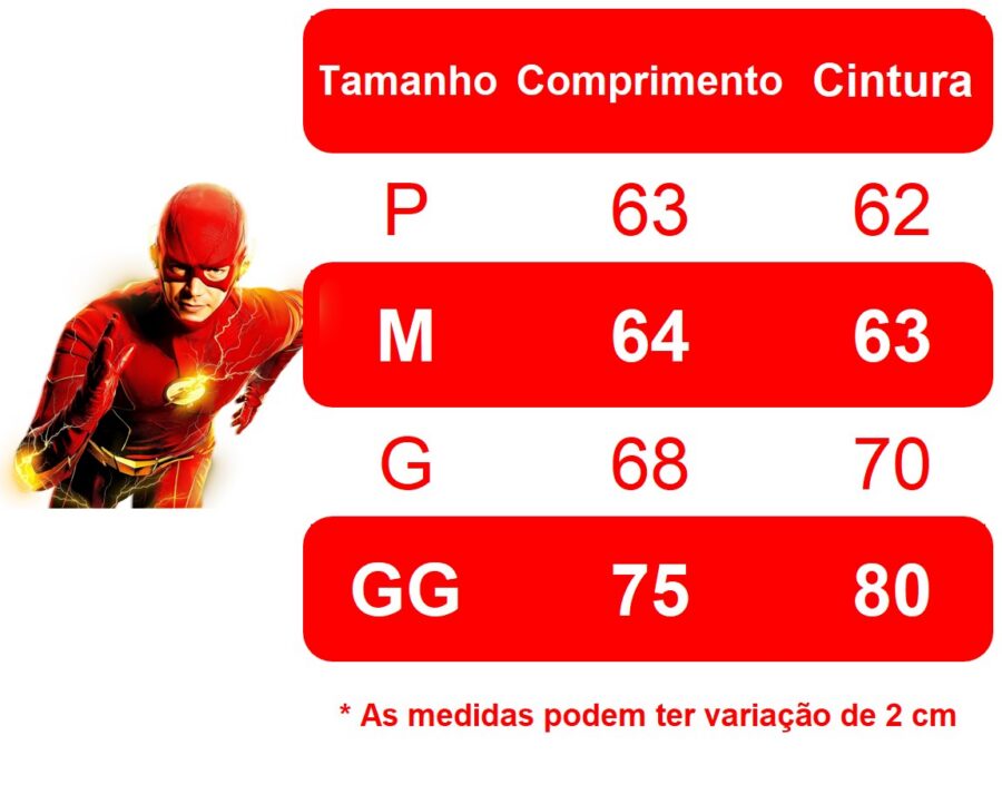 Fantasia Infantil Super-Herói Vermelha e Amarela Helanca