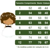 Vestido Infantil Verde Florido de Rosas Festa de Natal