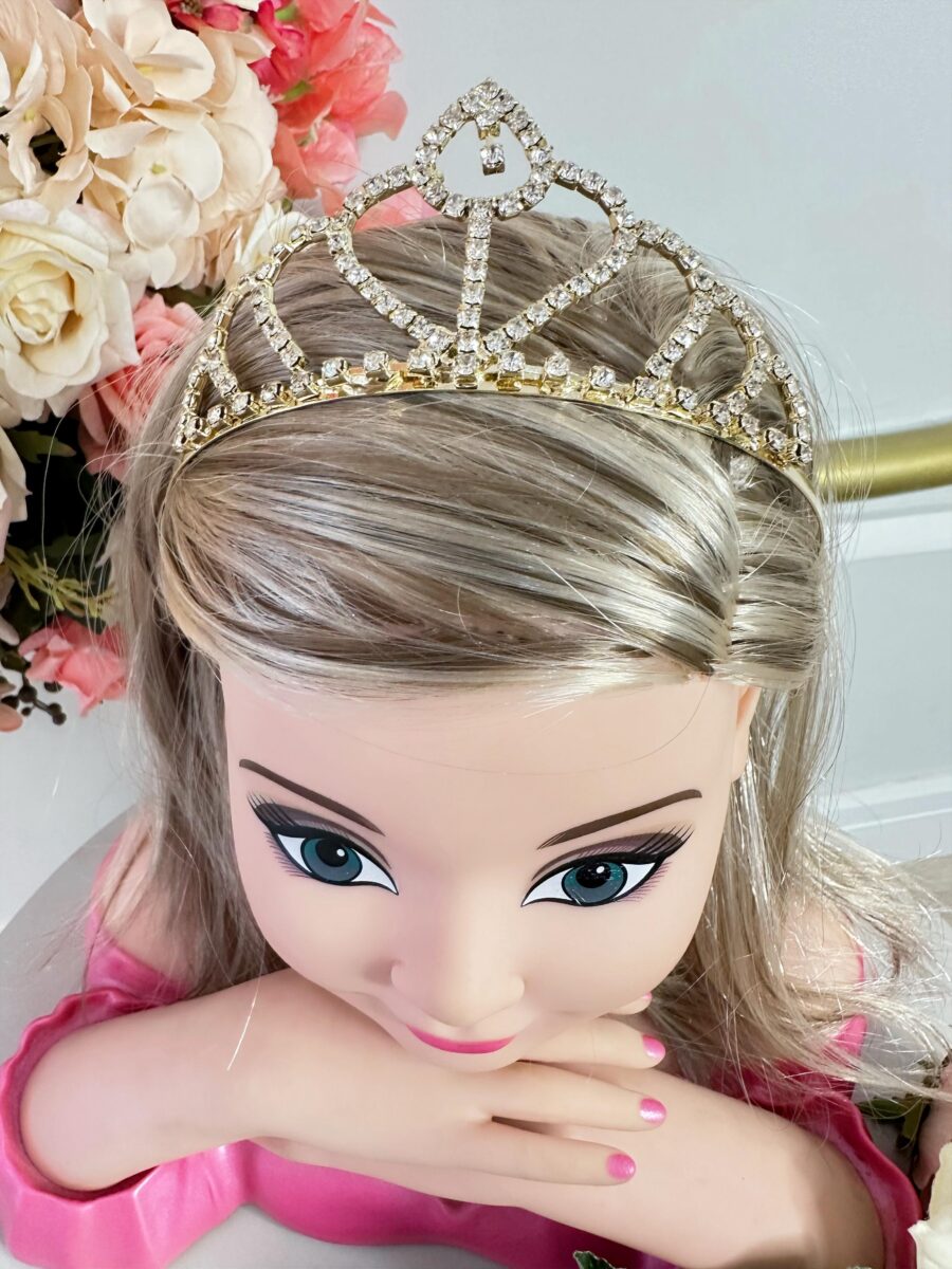 Coroa Infantil Realeza Coração com Pingente