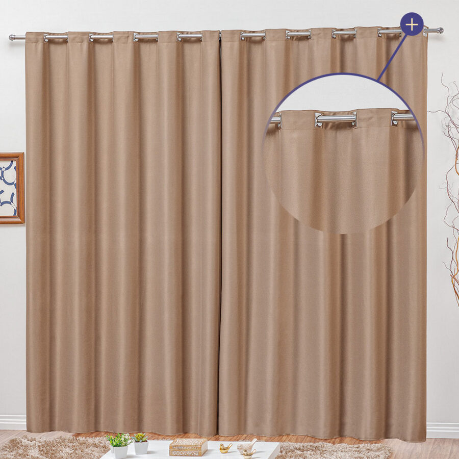 Cortina Semi Blackout Corta Luz 2,60 x 1,70 m MR Enxovais