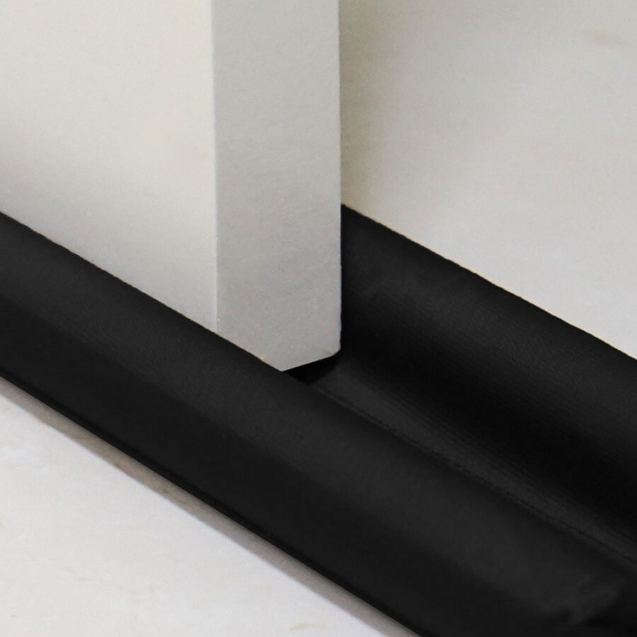 Veda Porta Protetor Duplo 90 cm Impermeável Preto