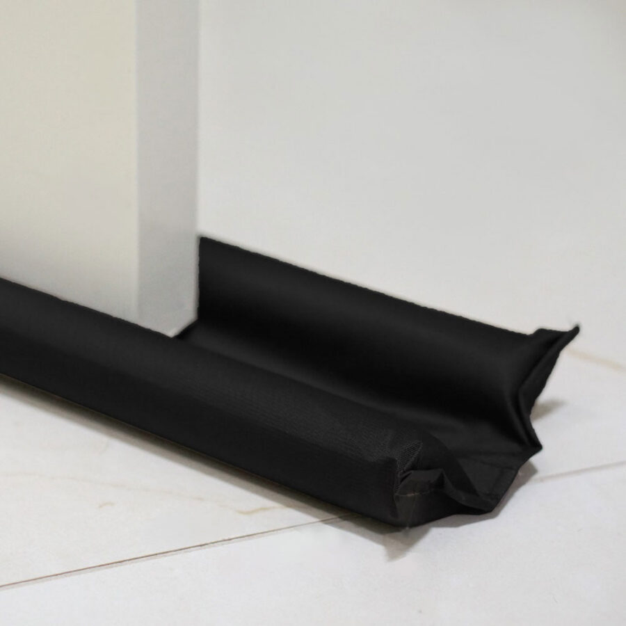 Veda Porta Protetor Duplo 90 cm Impermeável Preto