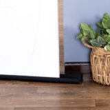 Veda Porta Protetor Duplo 90 cm Impermeável Preto
