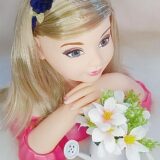 Faixinha de Cabelo Bebê Meia de Seda com Aplique de Flores