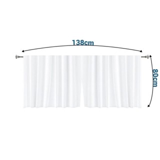 Cortina de Pia para Cozinha em PVC 1,38 x 0,80 m