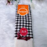Meia Infantil Menina 3/4 com Fita de Cetim Várias Cores