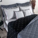 Kit Cobre Leito Queen 7 Peças MR Enxovais Renove Bordado
