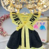Romper Bebê Abelhinha com Asa e Apliques Luxo