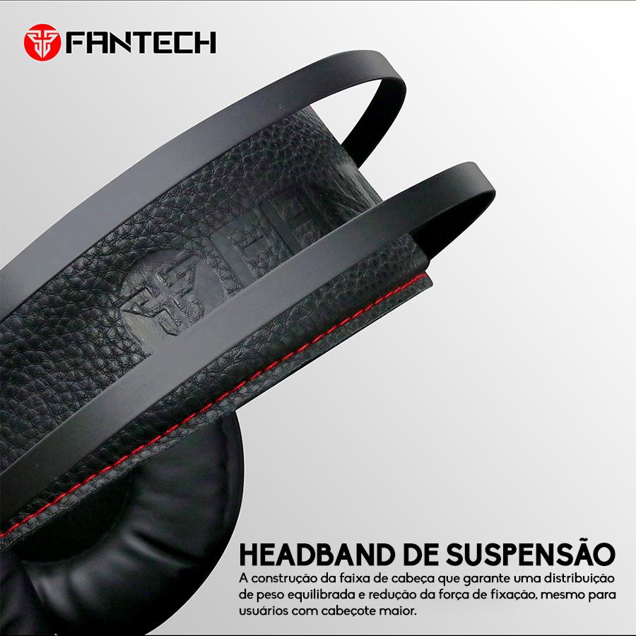 Headset Gamer Fantech Captain HG15 7.1 USB RGB