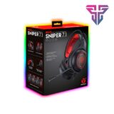 Headset Gamer Fantech Sniper HG16 7.1 USB RGB Driver 50mm