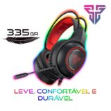 Headset Gamer Fantech Sniper HG16 7.1 USB RGB Driver 50mm