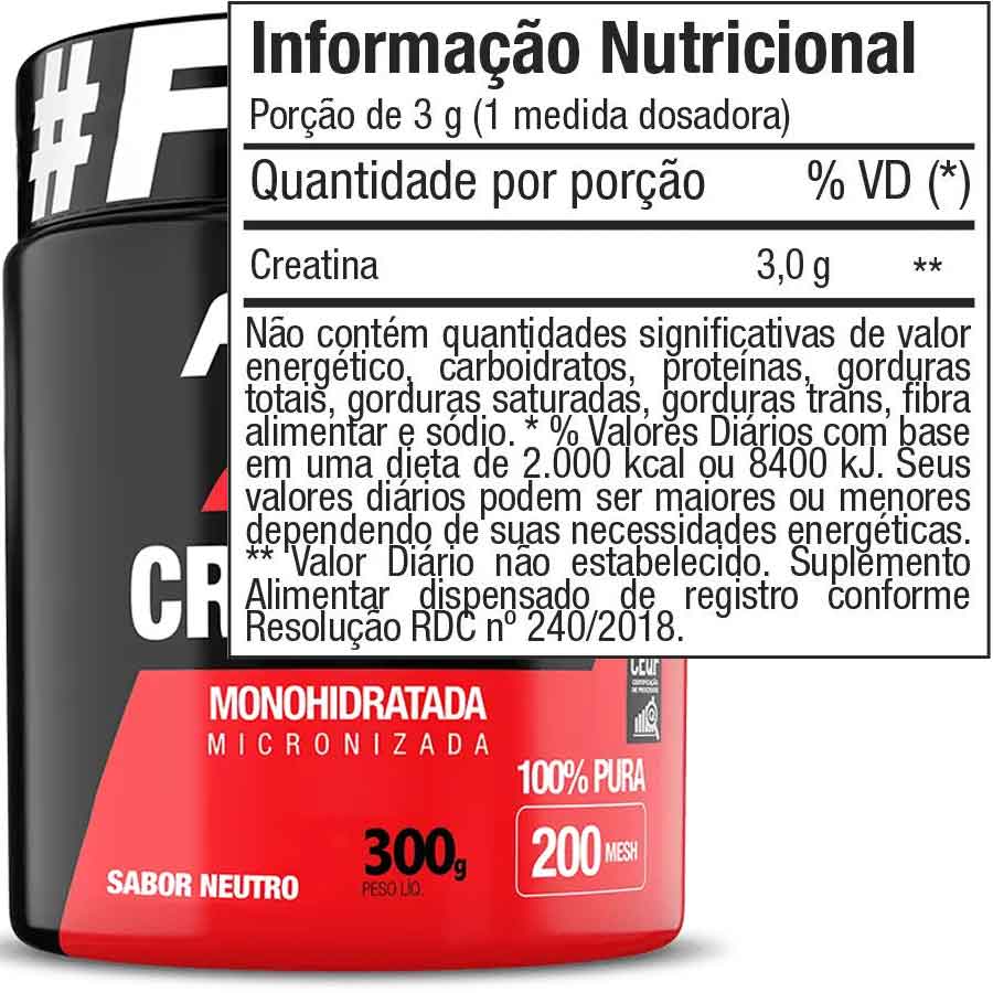 Creatina Monohidratada Micronizada FTW 300 g
