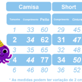 Conjunto Infantil Bolofofos Azul Short Suspensório e Camisa