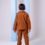 Terno Infantil Miss Cherry Pedro Caramelo Gravata Borboleta