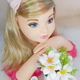 Faixinha de Cabelo Bebê com Laço Florzinha e Strass