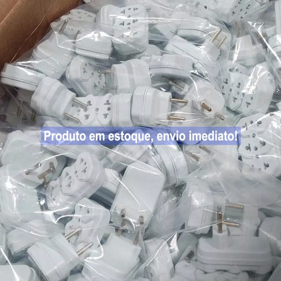 Kit 3 Adaptadores Benjamin 3 Tomadas 10A e 20A NBR 14136