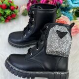Bota Coturno Infantil Nilqi Malu Cano Baixo com Bolsinha