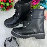 Bota Coturno Infantil Nilqi Malu Cano Baixo com Bolsinha