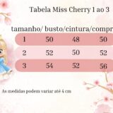 Vestido Infantil Miss Cherry Cristal Laise Branco