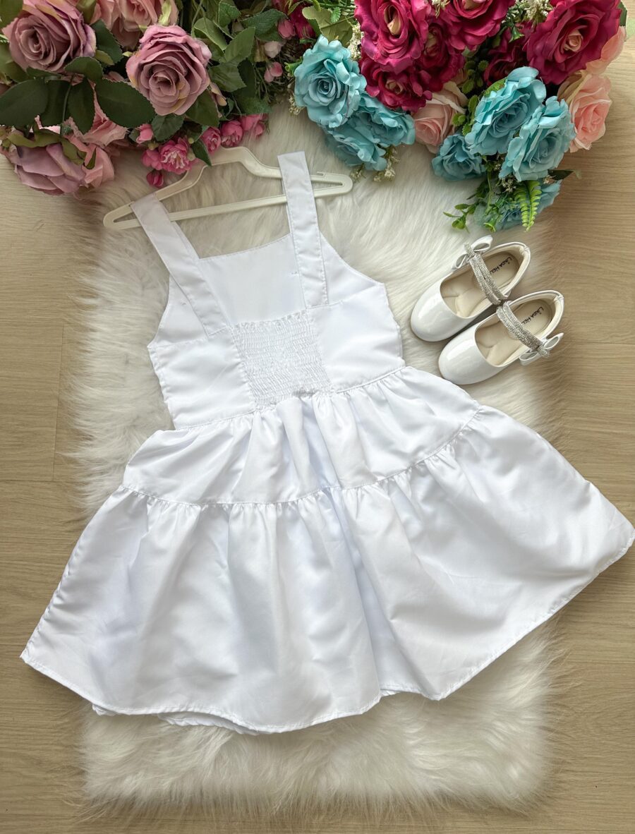 Vestido Infantil Blogueirinha Cecilia Branco