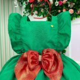 Vestido Infantil Blogueirinha Natal Natali Verde