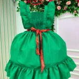 Vestido Infantil Blogueirinha Natal Natali Verde