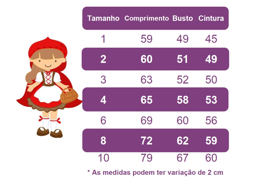 Fantasia Vestido Chapeuzinho Vermelho Floral com Capuz