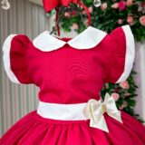 Vestido Infantil Blogueirinha Natal Camile Vermelho