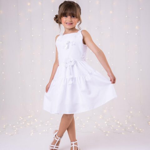 Vestido Infantil Blogueirinha Cecilia Branco