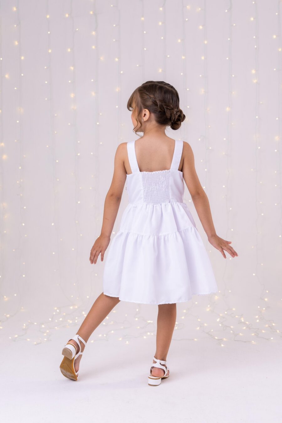 Vestido Infantil Blogueirinha Cecilia Branco