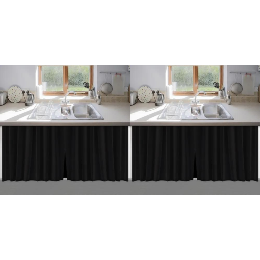 Cortina de Pia para Cozinha em PVC 1,38 x 0,80 m
