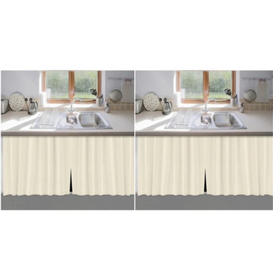 Cortina de Pia para Cozinha em PVC 1,38 x 0,80 m