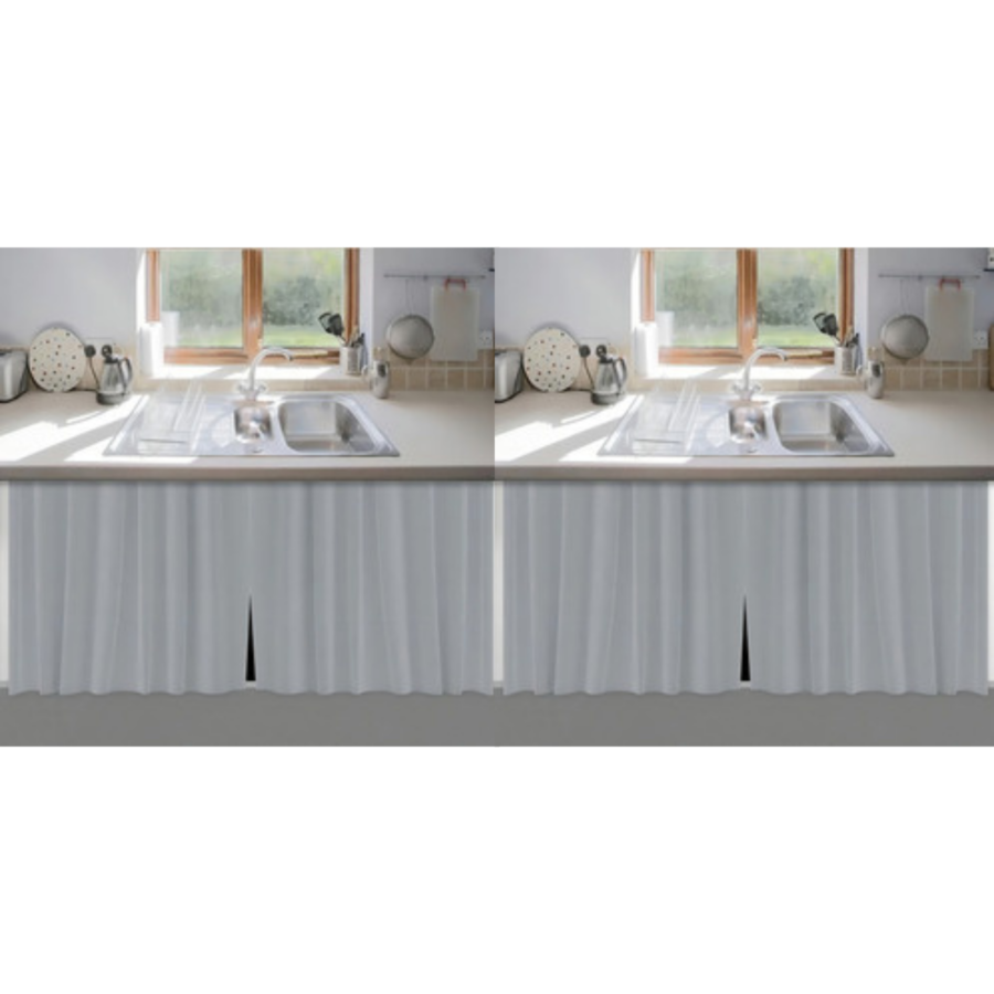 Cortina de Pia para Cozinha em PVC 1,38 x 0,80 m