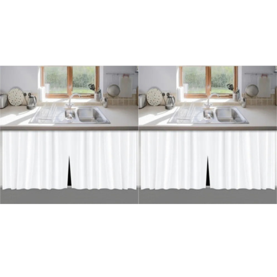 Cortina de Pia para Cozinha em PVC 1,38 x 0,80 m