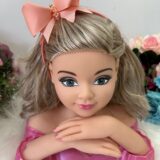 Tiara Infantil Belli Bianca Pêssego com Pérolas e Strass