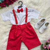 Conjunto Infantil Miss Cherry Henry Camisa Branca Modelo 2