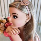 Faixinha de Cabelo Bebê Fofura Laço de Gorgurão com Pérolas