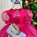 Fantasia Infantil Princesa Belli Peach Rosa