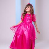 Fantasia Infantil Princesa Belli Peach Rosa
