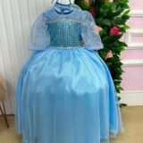 Fantasia Infantil Princesa Belli Gelo com Capa