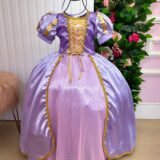 Fantasia Infantil Princesa Belli Longa Lilás Modelo 2