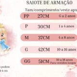 Saiote de Armação Infantil Daminha Anágua Tule Branco